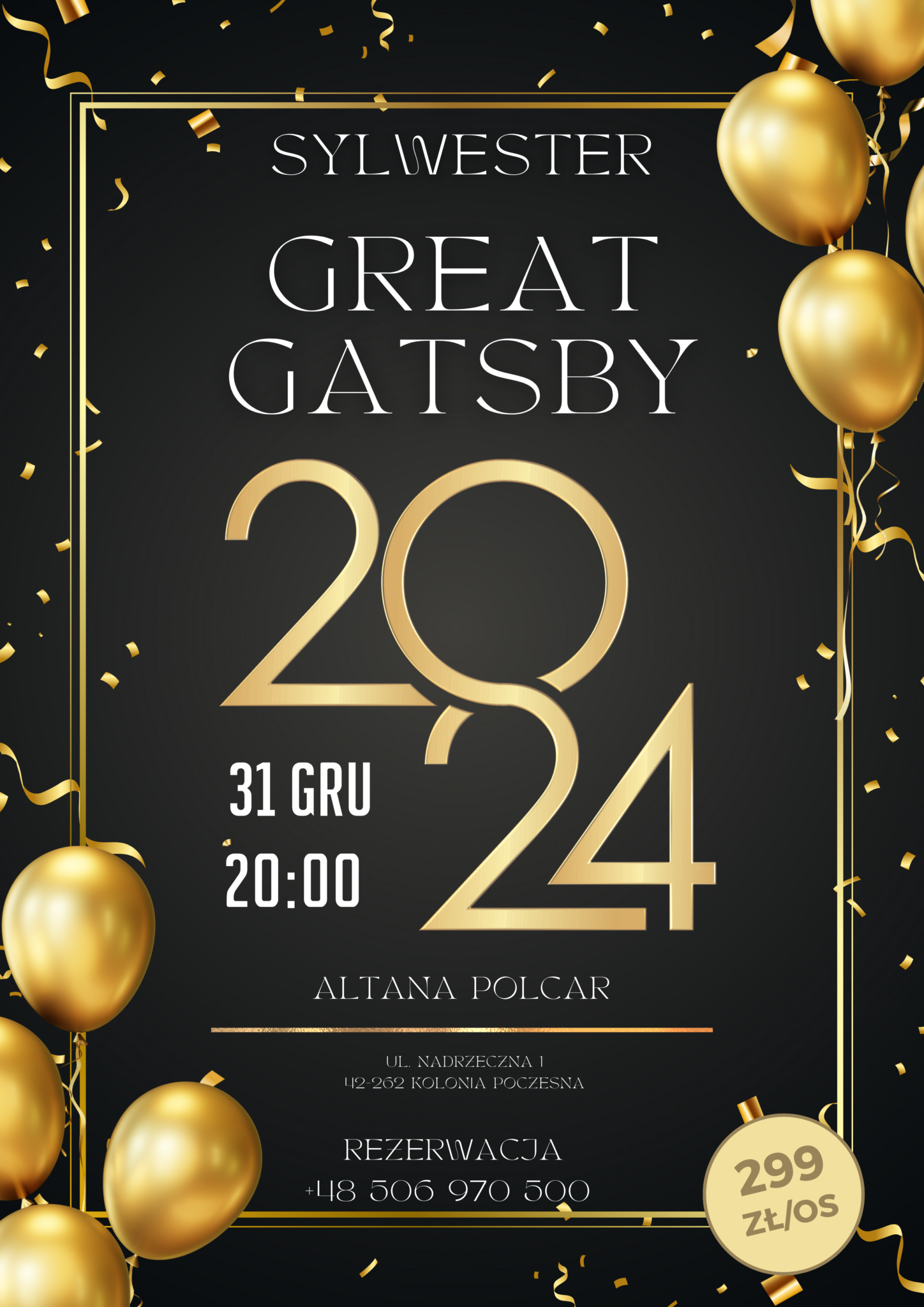 Plakat Sylwestra 2024